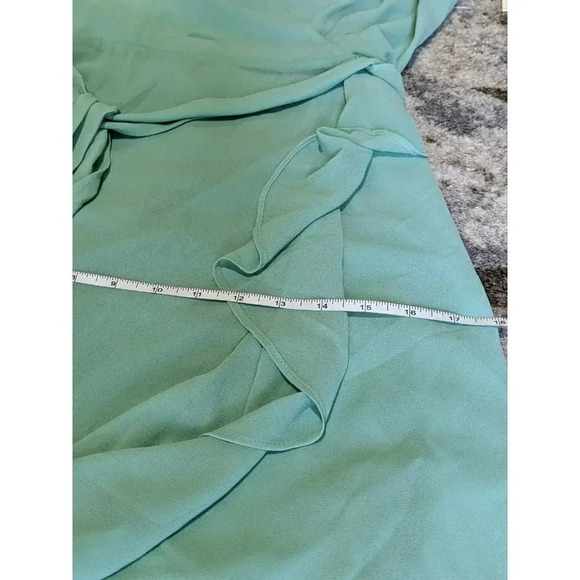 NWT Eliza J Faux-Wrap Ruffled Maxi Dress Size 4 (MSRP $168) - Picture 8 of 10